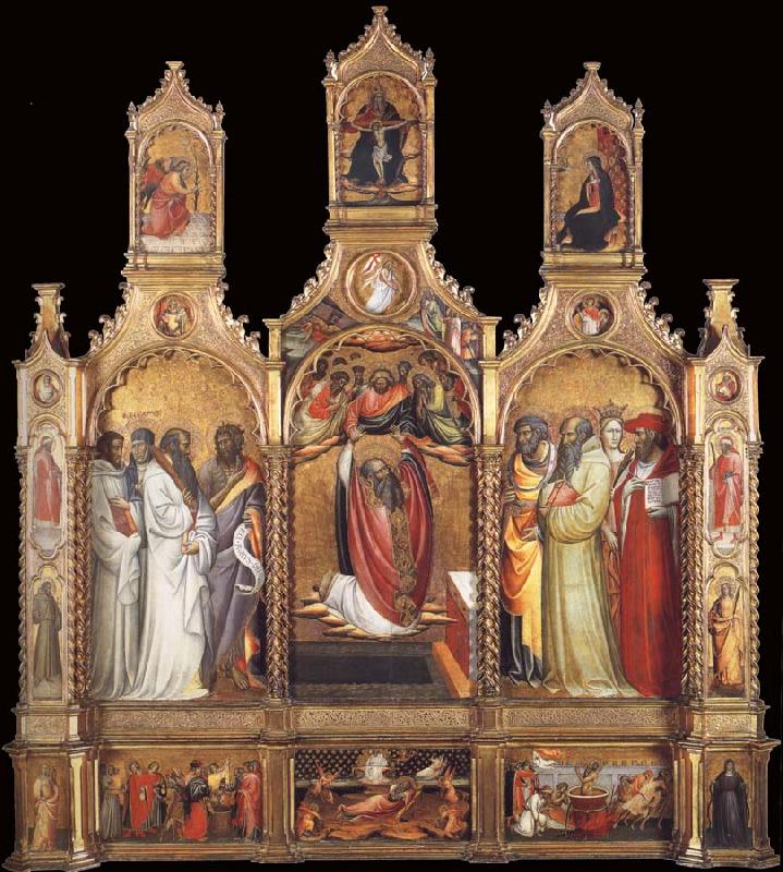 Giovanni dal ponte Polyptych of the Ascension of Saint John the Evangelist oil painting image